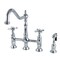 Kingston Brass KS1271BEXBS Essex Bridge Kitchen Faucet W/Brass Sprayer, Chrome KS1271BEXBS - alternate 1